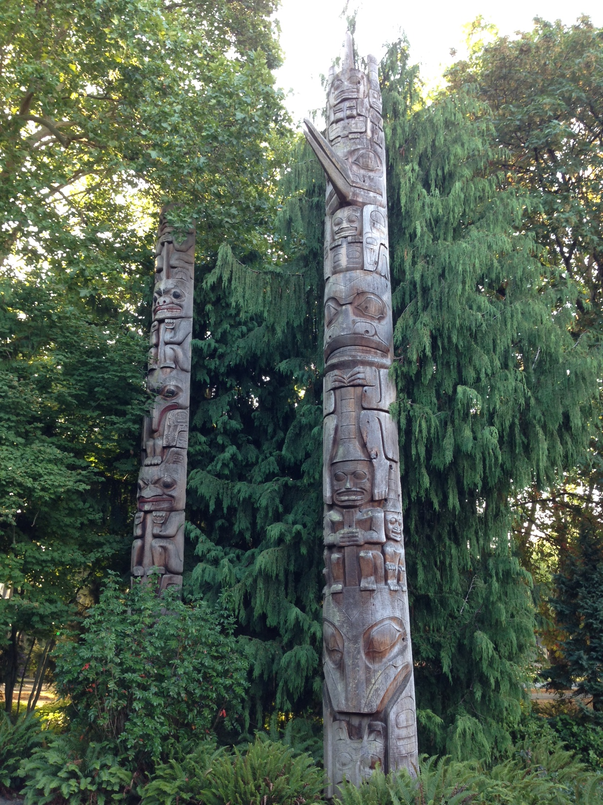 A thumbnail image of the totem poles at the Burke Museum.