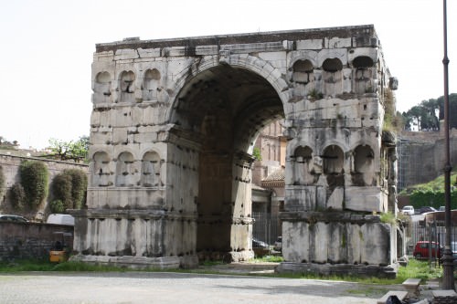 A photo image of the Arch of Janus in Rome