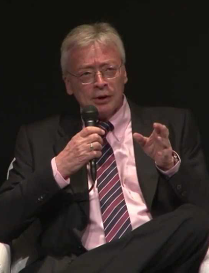 An photographic portrait of Hans Hermann Hoppe