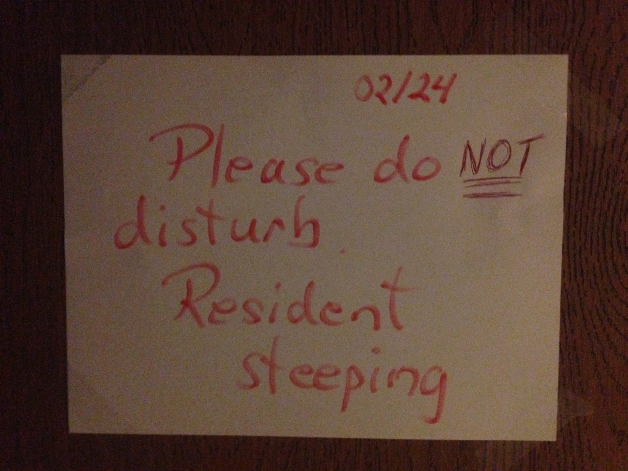 An image of a do not disturb sign.