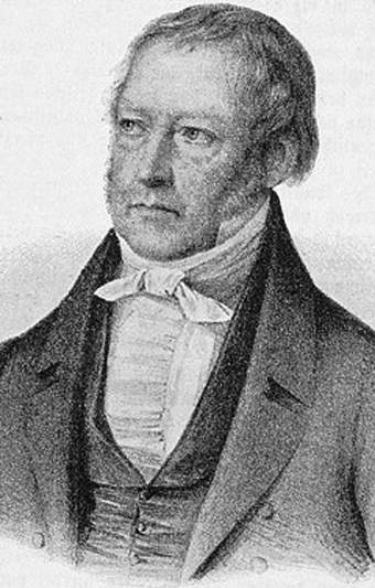 A portrait of Georg Wilhelm Friedrich Hegel