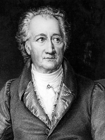 A portrait of Johann Wolfgang von Goethe