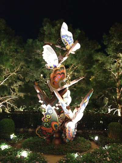 A Column of Artificial Butterflies, Las Vegas, Nevada